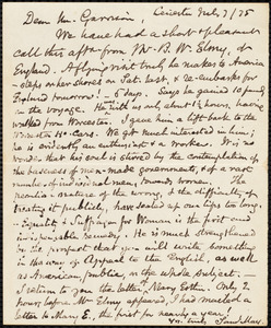 Letter from Samuel May, Jr., Leicester, [Mass.], to William Lloyd Garrison, July 7 / [18]75