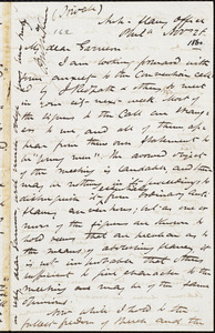 Letter from James Miller M'Kim, Phil[adelphi]a, [Pa.], to William Lloyd Garrison, Nov[ember] 28 1860