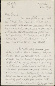 Letter from Samuel May, Jr., Leicester, [Mass], to Francis Jackson Garrison, Dec[ember] 18 / [18]78