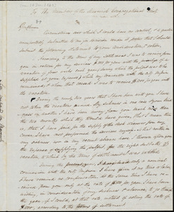 Letter from Amos Augustus Phelps, to Maverick Congregational Church (East Boston), [1843]
