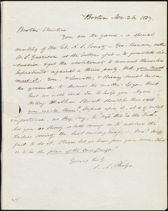 Letter from Amos Augustus Phelps, Boston, to Henry Brewster Stanton and Joshua Leavitt, Nov. 26. 1839