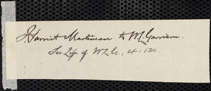 Letter from Harriet Martineau, Ambleside, [England], to William Lloyd Garrison, August 10 / [18]64