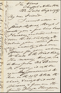Letter from Joseph Lupton, Leeds, [England], to William Lloyd Garrison, Sep[tembe]r 28 / [18]67
