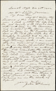 Letter from John W. Lewis, Lowell, Mass., to William Lloyd Garrison, Dec[ember] 20th, 1852