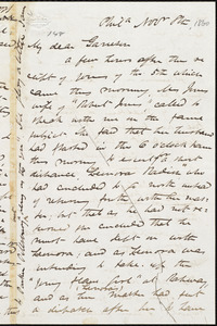 Letter from James Miller M'Kim, Phil[adelphi]a, [Pa.[, to William Lloyd Garrison, Nov[ember] 8th [1860]