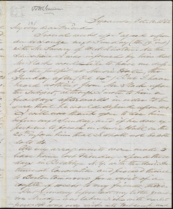 Letter from Samuel Joseph May, Syracuse, [N.Y.], Oct[ober] 16/ 1862