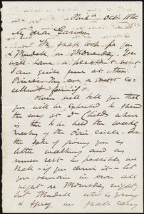 Letter from James Miller M'Kim, Phil[adelphi]a, [Pa.], to William Lloyd Garrison, Oct[ober] 18th [1862]