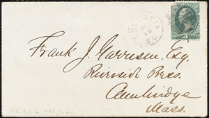 Letter from Daniel Henry Chamberlain, Columbia, S.C., to Francis Jackson Garrison, April 14. 1877