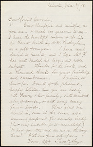 Letter from Samuel May, Jr., Leicester, [Mass.], to William Lloyd Garrison, Jan[uary] 3 / [18]78