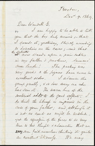 Letter from Samuel May, Jr., Boston, [Mass.], to Wendell Phillips Garrison, Dec[embe]r. 9. 1869