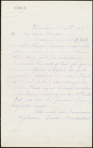 Letter from Dinah Mendenhall, Hamorton, [Pa.], to William Lloyd Garrison, [July] 16 1876