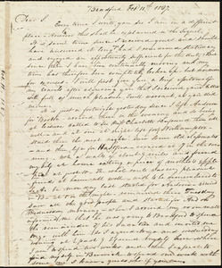 Letter from Amos Augustus Phelps, Bradford [Mass.], to Sarah Ann Haggins, Oct 11th 1827