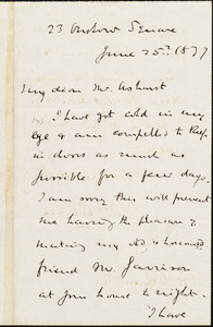 Letter from Joseph Cowen, to William Henry Ashurst, June 25th. 1877