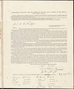 Resolutions extracted from the minutes of the last annual meeting of the American Anti-Slavery Society from American Anti-Slavery Society