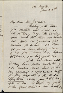 Letter from Agnes MacDonnell, [Beckenham, England], to Francis Jackson Garrison, June 23d [1877]