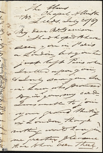Letter from Joseph Lupton, Leeds, [England], to William Lloyd Garrison, July 20 / [18]67
