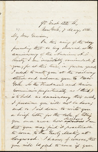 Letter from Oliver Johnson, New York, [N.Y.], to William Lloyd Garrison, 7 May, 1866