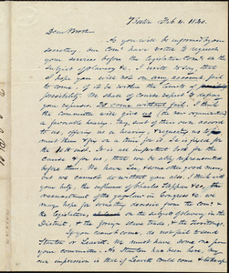 Letter from Amos Augustus Phelps, Boston, to James Gillespie Birney and Joshua Leavitt, Feb 4. 1840