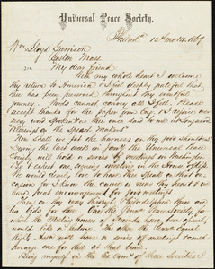 Letter from Alfred Harry Love, Philad[elphi]a, [Pa.], to William Lloyd Garrison, [December] 14. 1867