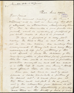 Letter from James Miller M'Kim, Phila[delphia, Pa.], to William Lloyd Garrison, June 30 / [18]42