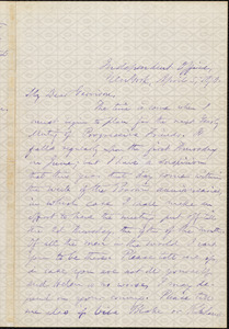Letter from Oliver Johnson, New York, [N.Y.], to William Lloyd Garrison, April 5, 1870