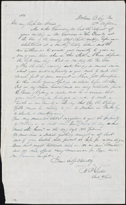 Letter from Mahlon B. Linton, Newtown, Pa., to William Lloyd Garrison and Helen Eliza Garrison, 15 Oc[tober] / [18]52