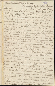 Letter from Sophia Louisa Little, to William Lloyd Garrison and Amos Augustus Phelps