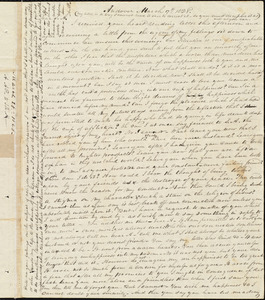 Letter from Amos Augustus Phelps, Andover, [Mass.], to Sarah Ann Haggins, March 17th 1828