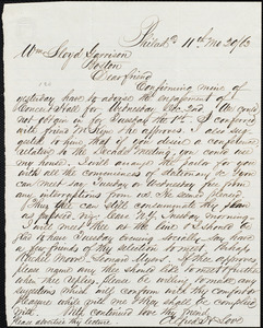 Letter from Alfred Harry Love, Philad[elphi]a, [Pa.], to William Lloyd Garrison, [November] 20 / [18]63