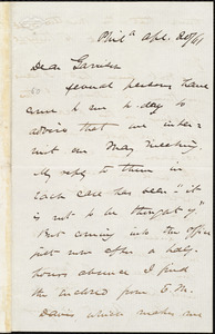 Letter from James Miller M'Kim, Phil[adelphi]a, [Pa.], to William Lloyd Garrison, Ap[ri]l 20 / [18]61