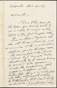 Letter from F. J. Thompson, Bridgwater, [England], to William Lloyd Garrison, April 30, 1877
