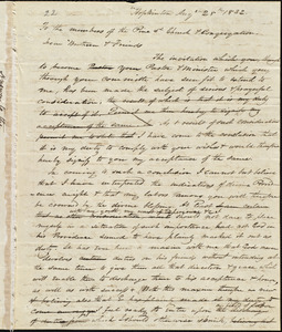 Letter from Amos Augustus Phelps, Hopkinton, August 28th 1832