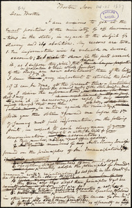 Letter from Amos Augustus Phelps, Boston, Nov. [14-15, 1837]