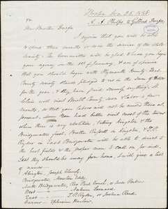 Letter from Amos Augustus Phelps, Boston, to Gilbert Durfee, Dec. 25. 1838
