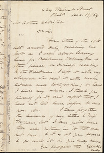 Letter from James Miller M'Kim, Phil[adelphi]a, [Pa.], to Arthur Albright, Dec[ember] 19 / [18]64
