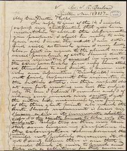 Letter from Isaac Richmond Barbour, Charlton, to Amos Augustus Phelps, Nov. 18. 1837