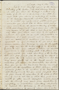 Reply to Frederick Douglass report of the Annual Meeting of the Western N.Y. Anti Slavery Society from Henry Bush, Rochester [N.Y.], January 13, 1849