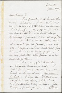 Letter from Samuel May, Jr., Leicester, [Mass.], to William Lloyd Garrison, June 10 / [18]74