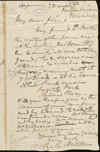 Letter from Richard Robert Madden, [London, England], to William Lloyd Garrison, [June 1840]