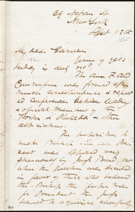 Letter from James Miller M'Kim, New York, [N.Y.], to William Lloyd Garrison, Sept[ember] 12th [1865]