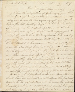 Letter from Joel R. Arnold, Chester, [N.H.], to Amos Augustus Phelps, January 1829