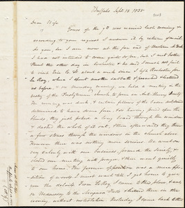 Letter from Amos Augustus Phelps, Buffalo (N.Y.), to Charlotte Phelps, Sept. 18. 1835