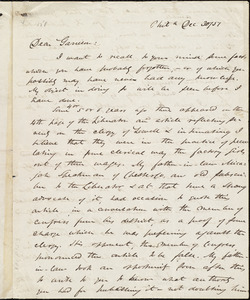 Letter from James Miller M'Kim, Phil[adelphia], [Pa.], to William Lloyd Garrison, Dec[ember] 30 / [18]51