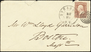 Letter from Thomas Vickers, Zurich. [Switzerland], to William Lloyd Garrison