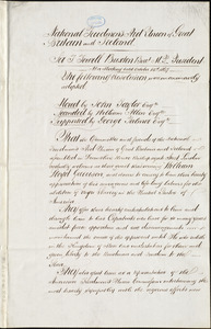 Resolution of the National Freedmen's Aid Union of Great Britain and Ireland