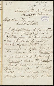 Letter from Elizabeth Pease Nichol, Manchester, [England], to William Lloyd Garrison and Nathaniel Peabody Rogers, 31st July [1840]
