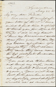 Letter from Samuel Joseph May, Syracuse, [N.Y.], to William Lloyd Garrison, May 23. 1865