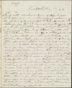 Letter from J. S. C. Murray, New York, [N.Y.], to William Lloyd Garrison, Dec[ember] 8th 1854