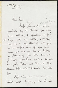 Letter from William Robert Ware, Boston, [Mass.], to William Lloyd Garrison, May 9. 1873
