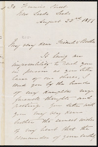 Letter from George Thompson, Leeds, [England], to William Lloyd Garrison, August 23rd 1877